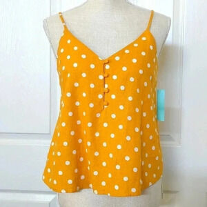 Abound Yellow Polkadot Tank Top